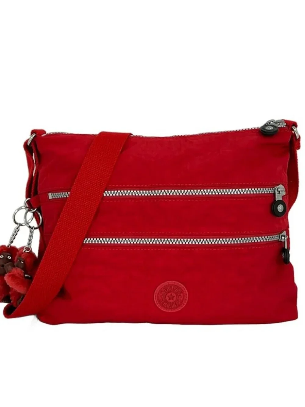 Kipling Red Nylon Shoulder Bag